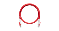 Коммутационный шнур с замком, неэкранированный, категории 6, LSZH, 0,5-3 м, красный 