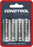 Щелочная батарея Condtrol AA LR6 4шт 